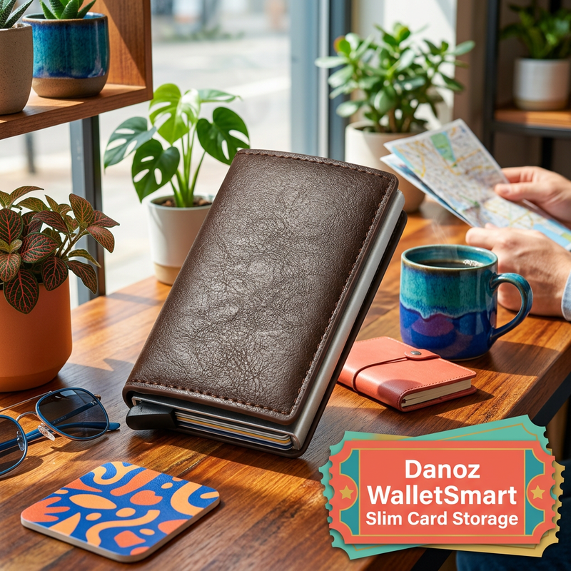 💳 Danoz WalletSmart | Slim Pop-Up Card Wallet | Cards & Cash Together | 8 Colour Choices | Free Postage!