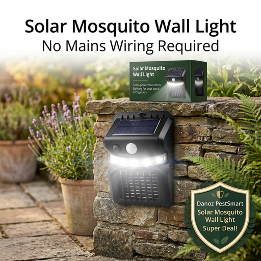 Solar outdoor lighting without mains wiring