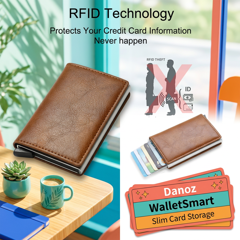 💳 Danoz WalletSmart | Slim Pop-Up Card Wallet | Cards & Cash Together | 8 Colour Choices | Free Postage!