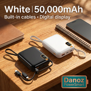 White 50,000mAh PowerSmart power bank