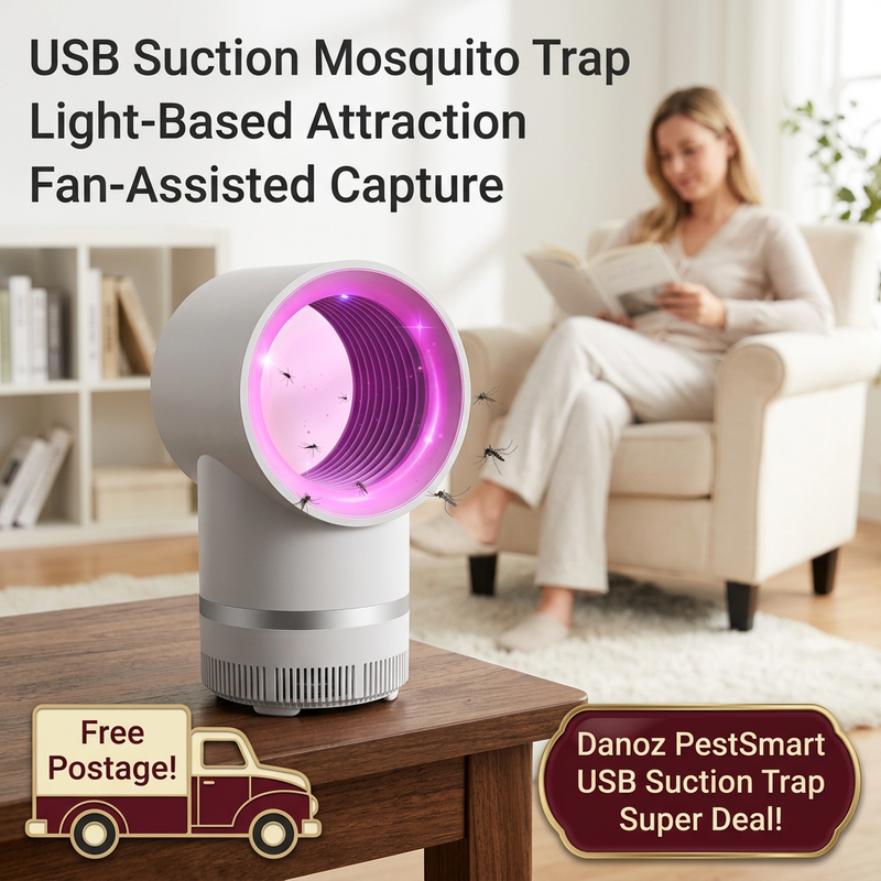 USB suction mosquito trap hero with Free Postage truck badge