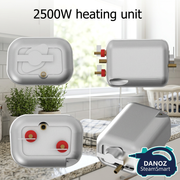 Four technical views of the 2500W heating unit