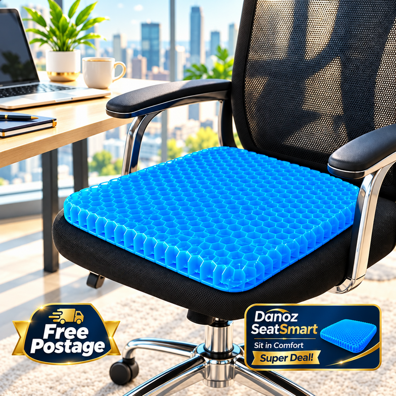 SeatSmart gel cushion on a modern office chair