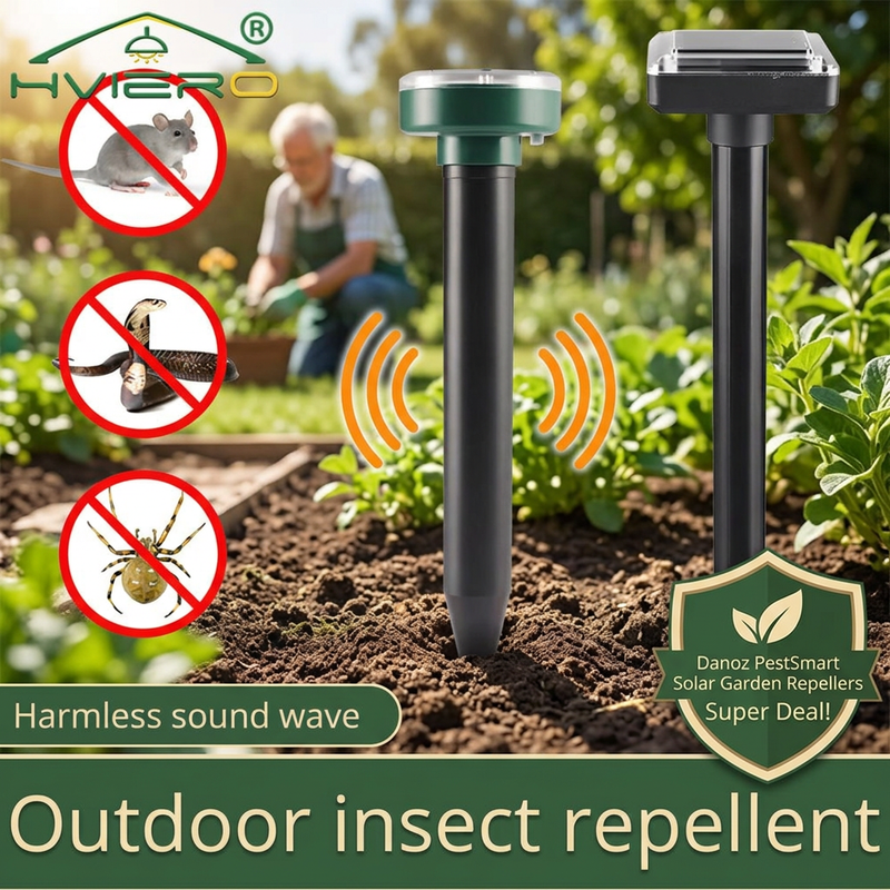 Danoz PestSmart solar repeller design comparison