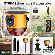 MYUB-13 dimensions and mounting accessories
