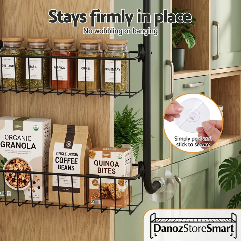 StoreSmart suction-grip frame support and securing detail
