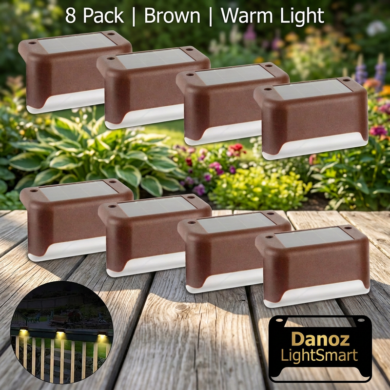 🔆 Danoz LightSmart | Solar LED Stair & Deck Lights | Warm or Cool White | 4–16 Pack | Free Postage!