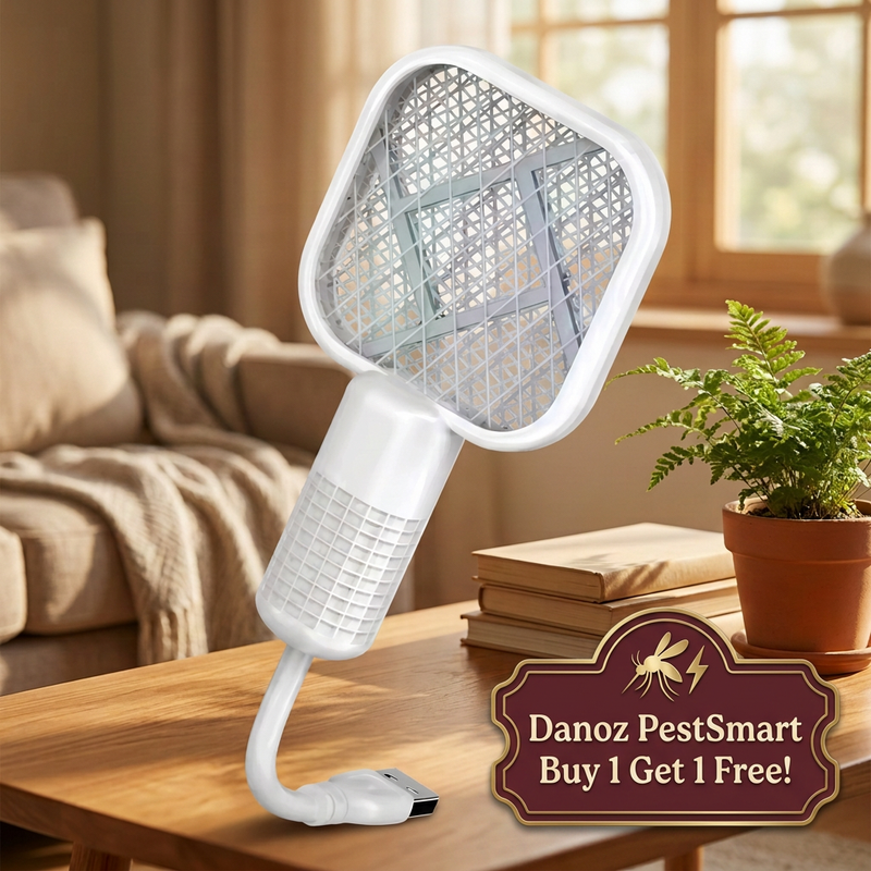 White gooseneck swatter with new offer badge