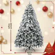 Fir tree dimensions 240cm high and 142cm wide