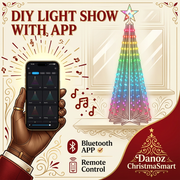 DIY Christmas light show using Bluetooth app and remote control