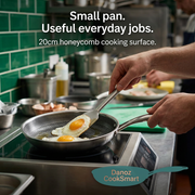 Cooking eggs in a 20cm Danoz CookSmart honeycomb frying pan