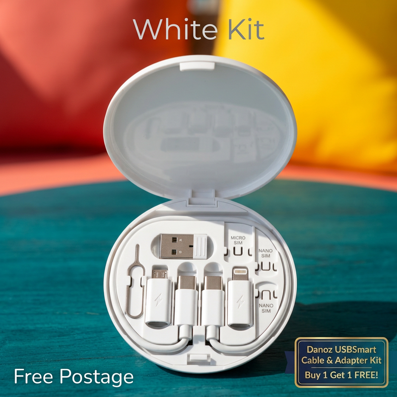 USBSmart white kit turquoise coral scene BOGOF
