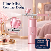 Pink airbrush nozzle detail