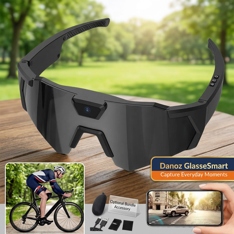 🎥 Danoz GlasseSmart | Camera Sports Glasses | Hands-Free Video & Photos | WiFi App Connection | Lens Style Choices | Free Postage!