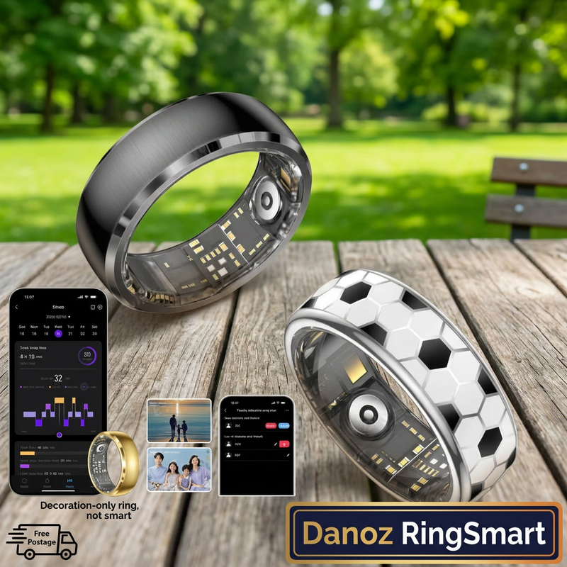 💍 Danoz RingSmart | Ola Esporte SY15 Smart Ring | Activity & Sleep Trends | Bluetooth App Connection | Magnetic Cable or Charging Case | Free Postage!