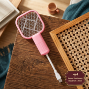Pink mini swatter with new offer badge