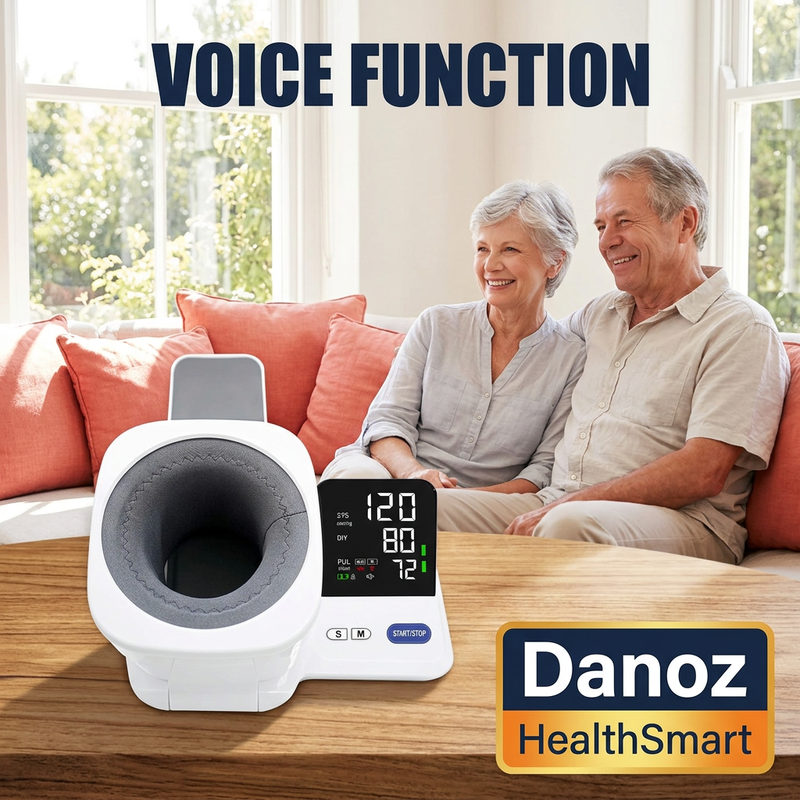 Komwell voice-function illustration with older couple at home