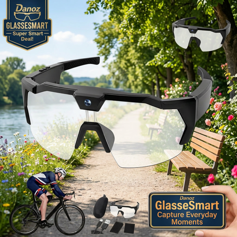 🎥 Danoz GlasseSmart | Camera Sports Glasses | Hands-Free Video & Photos | WiFi App Connection | Lens Style Choices | Free Postage!