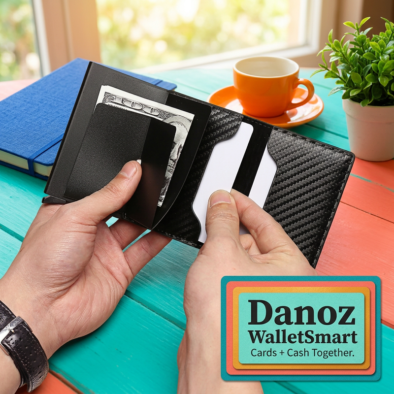 💳 Danoz WalletSmart | Slim Pop-Up Card Wallet | Cards & Cash Together | 8 Colour Choices | Free Postage!