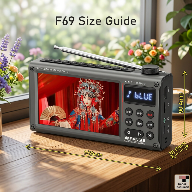 Sansui F69 size guide