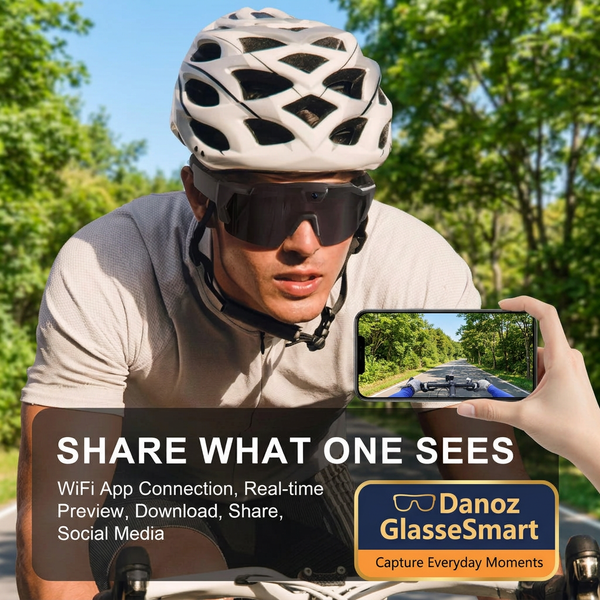 🎥 Danoz GlasseSmart | Camera Sports Glasses | Hands-Free Video & Photos | WiFi App Connection | Lens Style Choices | Free Postage!