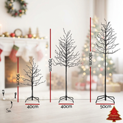 Twig tree heights 90cm 150cm 180cm and base dimensions