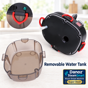 Removable water tank and clip detail