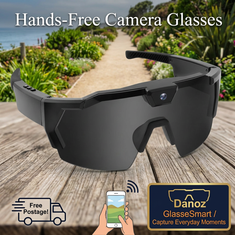 🎥 Danoz GlasseSmart | Camera Sports Glasses | Hands-Free Video & Photos | WiFi App Connection | Lens Style Choices | Free Postage!