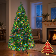 Danoz ChristmaSmart 2.1m multicolour pre-lit fir Christmas tree