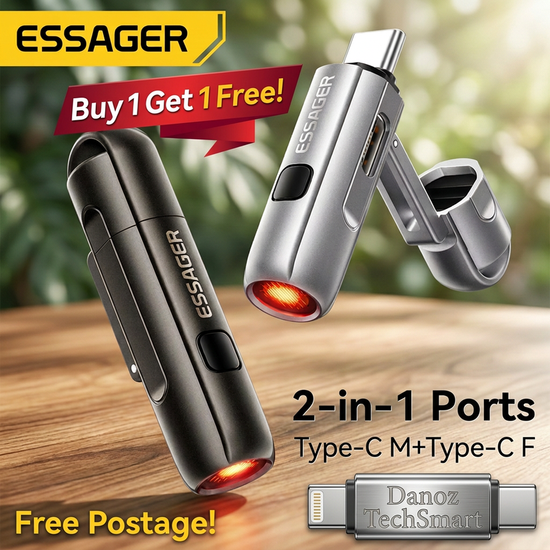 ESSAGER original product pair with Buy 1 Get 1 Free Free Postage and Danoz TechSmart badge