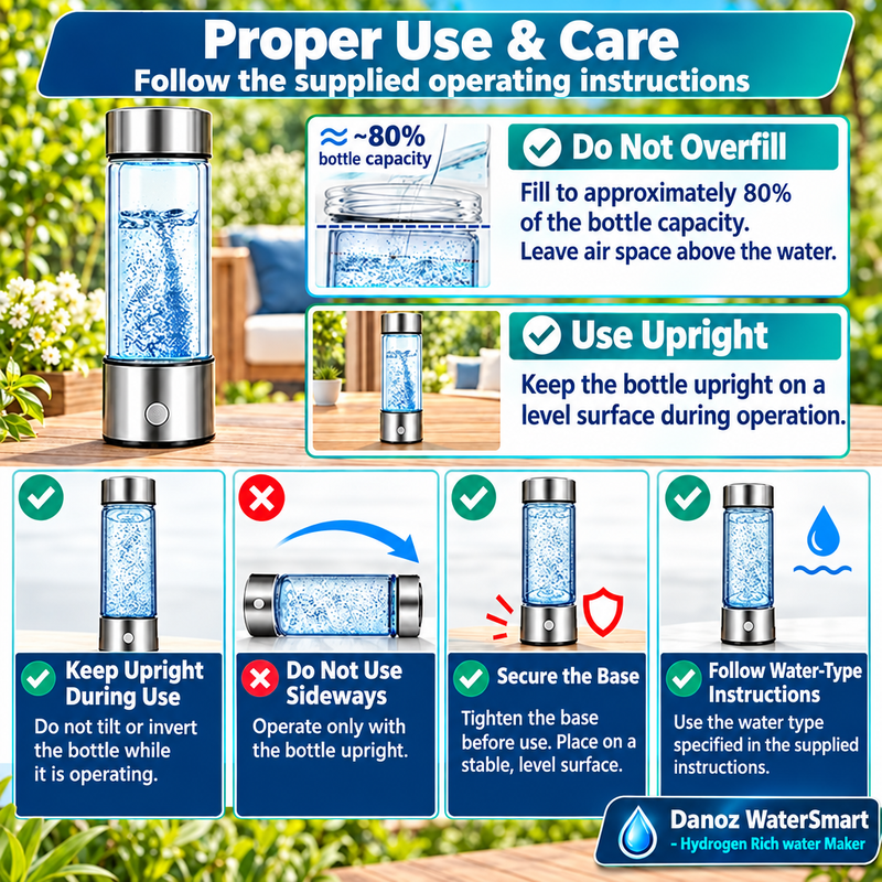 WaterSmart proper use and care instructions in English
