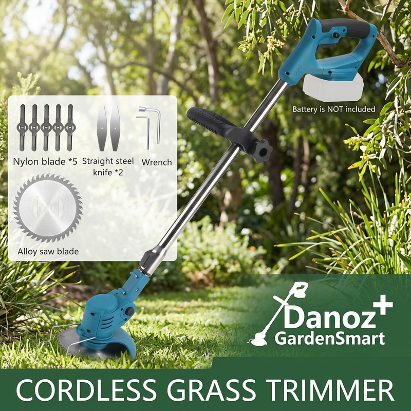 Blue GardenSmart trimmer kit, battery not included