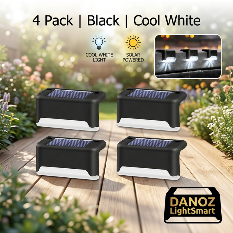 🔆 Danoz LightSmart | Solar LED Stair & Deck Lights | Warm or Cool White | 4–16 Pack | Free Postage!