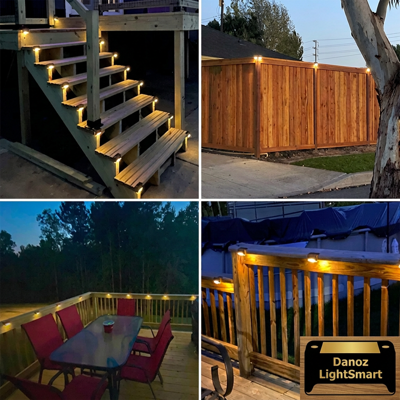 🔆 Danoz LightSmart | Solar LED Stair & Deck Lights | Warm or Cool White | 4–16 Pack | Free Postage!