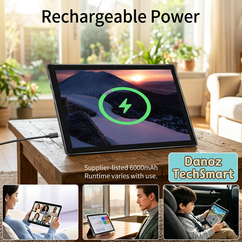 Qetupa rechargeable tablet and everyday use examples