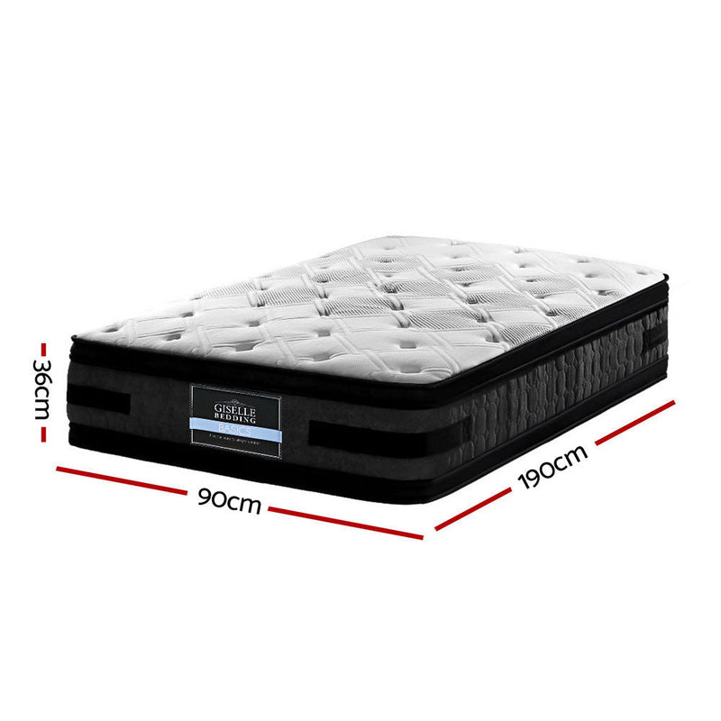 Indulge in a restful sleep with Danoz Direct Giselle Bedding 36cm Mattress! Equipped with a cool gel memory foam that contours to your body - danozdirect