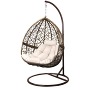 Indulge in the art of outdoor living with Danoz EggPod, crafted suspended retreat. Constructed from hand - woven, UV - resistant wicker and supported by a powder - coated steel frame! - danozdirect