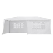 Instahut Gazebo 3x6m Marquee Wedding Party Tent Outdoor Camping Side Wall Canopy 6 Panel White - danozdirect