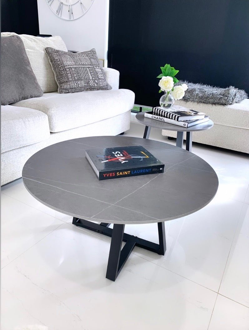 Interior Ave - Broadway Two Tier Stone Coffee Table Set - danozdirect