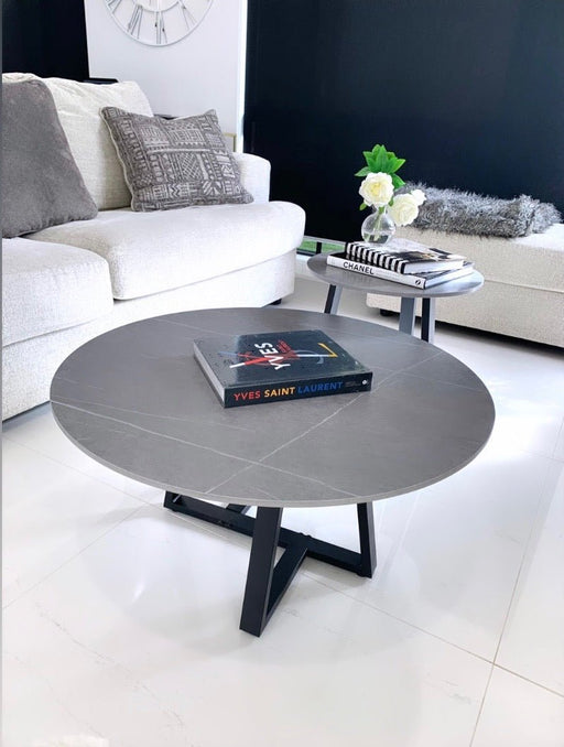 Interior Ave - Broadway Two Tier Stone Coffee Table Set - danozdirect