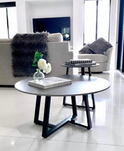 Interior Ave - Broadway Two Tier Stone Coffee Table Set - danozdirect