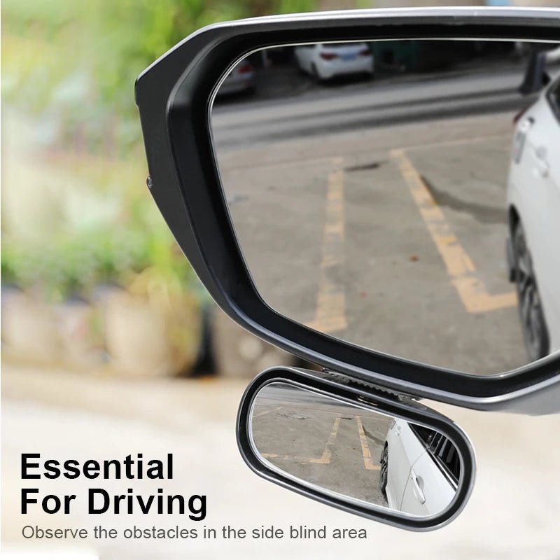 Just in Danoz Direct - SEAMETAL Car Mirror 360° Adjustable Wide Angle Side Rear Mirrors Blind Spot Snap Way for Parking Auxiliary Rear View Mirror - Buy 1 Get 1 Free - danozdirect