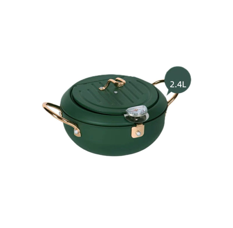 Justcook 20cm JSHS - YZG0320 - 1 Double Handle Tempura Karaga Fryer Pot Frying Pan - danozdirect