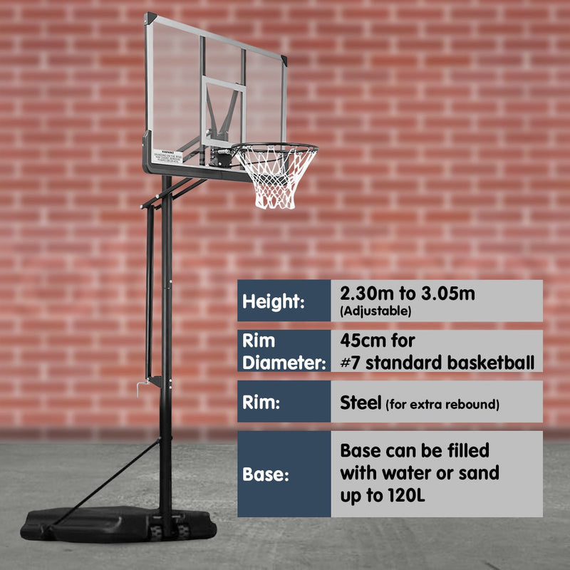 Kahuna Height - Adjustable Basketball Portable Hoop for Kids and Adults - danozdirect