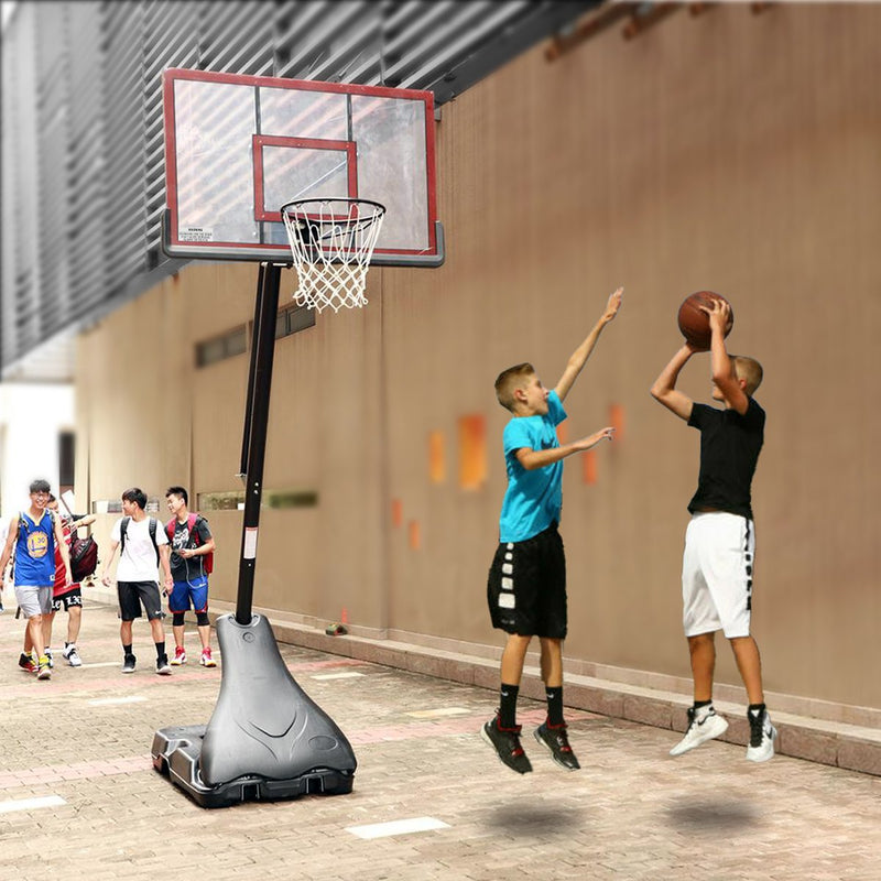 Kahuna Portable Basketball Ring Stand w/ Adjustable Height Ball Holder - danozdirect