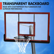 Kahuna Portable Basketball Ring Stand w/ Adjustable Height Ball Holder - danozdirect