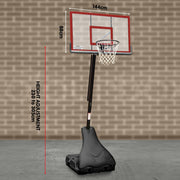 Kahuna Portable Basketball Ring Stand w/ Adjustable Height Ball Holder - danozdirect