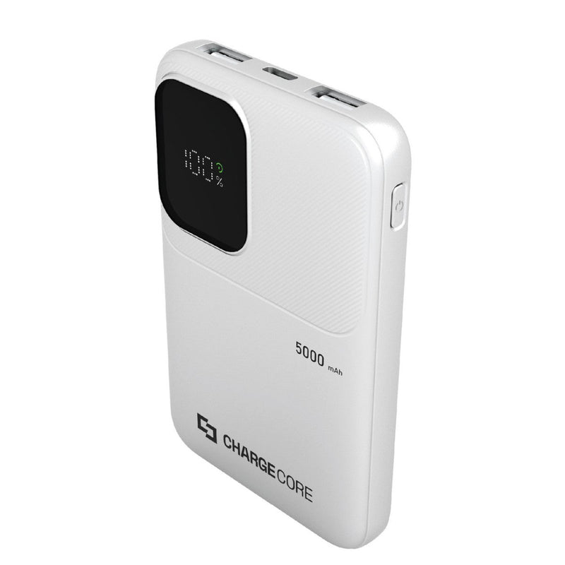 Keep your devices powered up without the worry. ChargeCore SafeCharge Max 5K delivers 5000mAh of reliable charging in a sleek white design - danozdirect