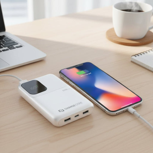 Keep your devices powered up without the worry. ChargeCore SafeCharge Max 5K delivers 5000mAh of reliable charging in a sleek white design - danozdirect