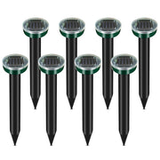 Keep your garden critter - free with Danoz Pest Outdoor Solar Repellent Lamp! This ultrasonic marvel uses electronic vibrations to send unwanted rodents, snakes, and insects - danozdirect